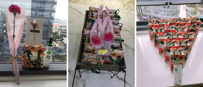 广东博皓大家庭给各位母亲送上精心准备的礼物，表达公司对各位母亲的感恩和祝福。